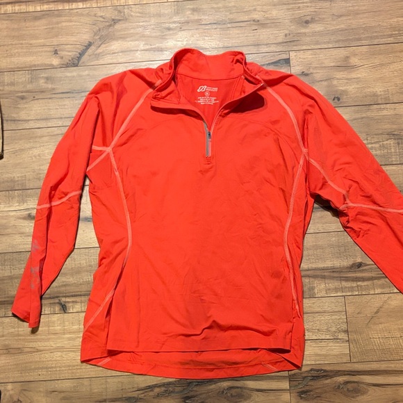 Eddie Bauer Tops - Eddie Bauer Sport Vibrant Orange Pullover